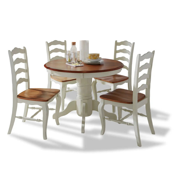 Homestyles French Countryside Off-White 5 Piece Dining Set - 5518-308