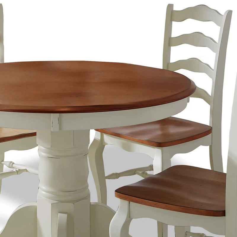 Homestyles French Countryside Off-White 5 Piece Dining Set - 5518-308