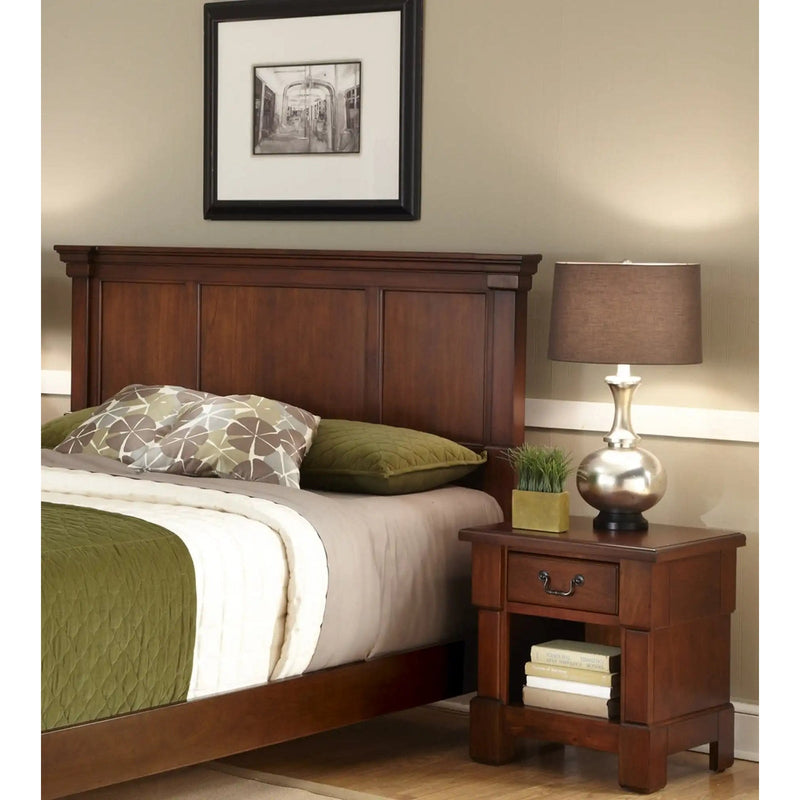 Homestyles Aspen Brown King Headboard and Nightstand - 5520-6015