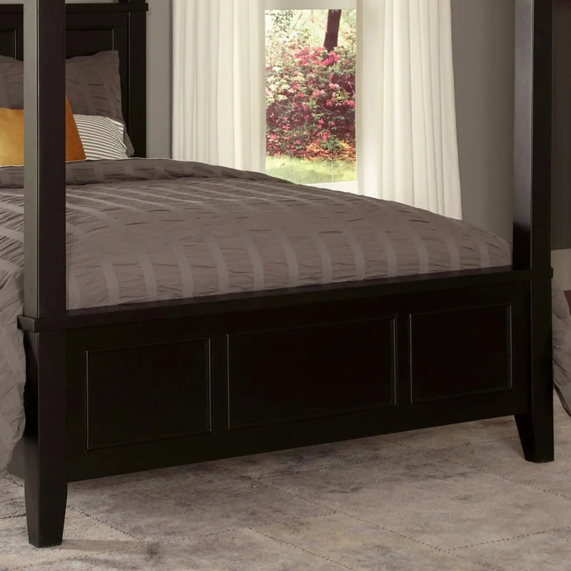 Homestyles Bedford Black King Poster Bed - 5531-620