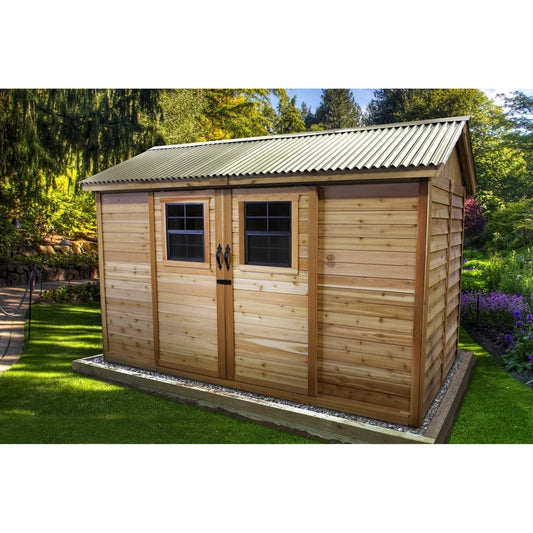 Outdoor Living Today 12'x8' Slider Cabana Garden Shed - CB128-SLIDER