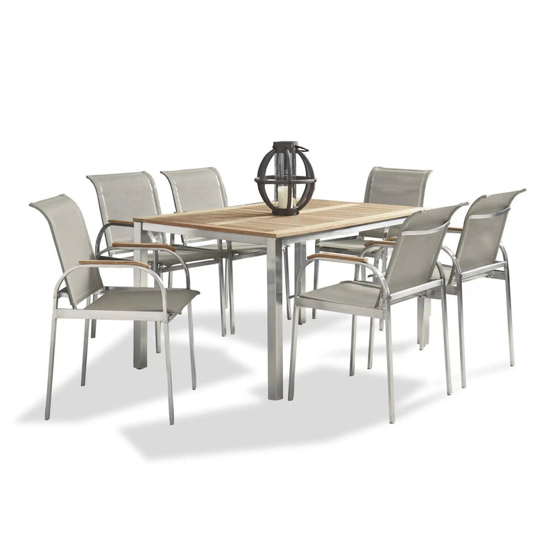 Homestyles Aruba Gray 7 Piece Outdoor Dining Set - 5650-3784