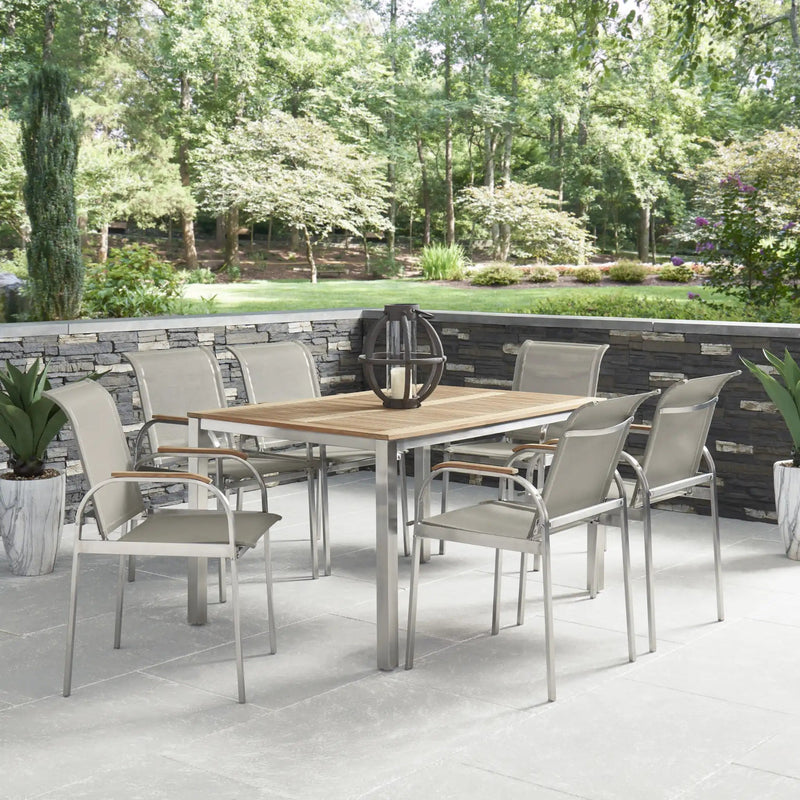 Homestyles Aruba Gray 7 Piece Outdoor Dining Set - 5650-3784