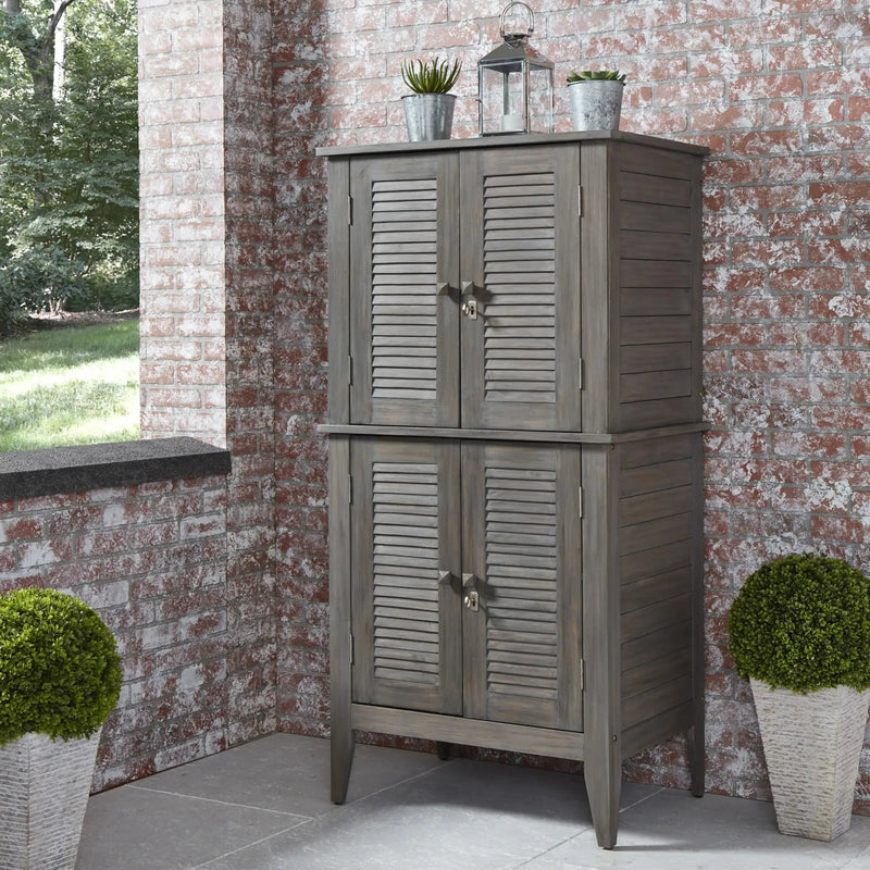 Homestyles Maho Gray Storage Cabinet - 5664-27