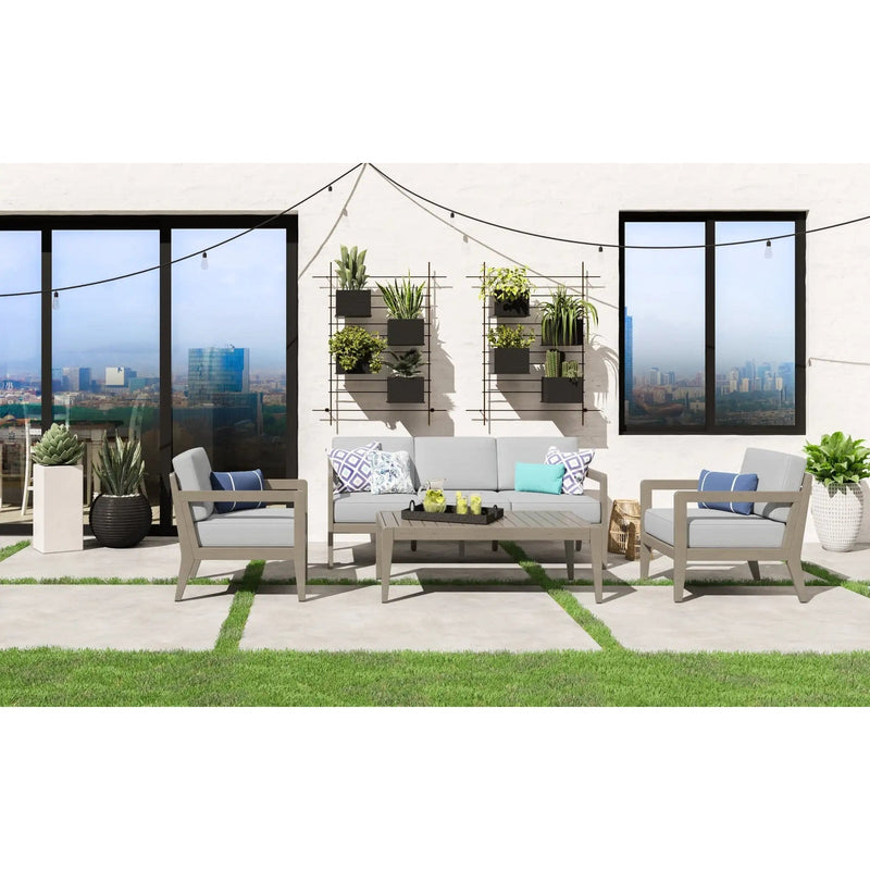 Homestyles Sustain Gray Outdoor Sofa 4-Piece Set - 5675-3010D21