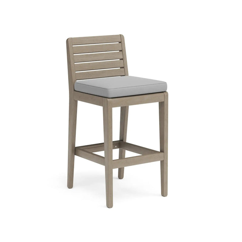 Homestyles Sustain Gray Outdoor High Bistro Table and Two Stools - 5675-35-87D