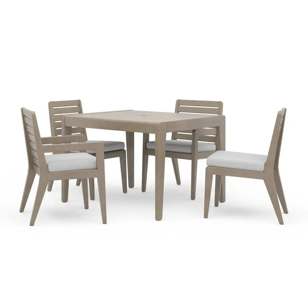 Homestyles Sustain Gray Outdoor Dining Table and Four Chairs - 5675-3781D80D