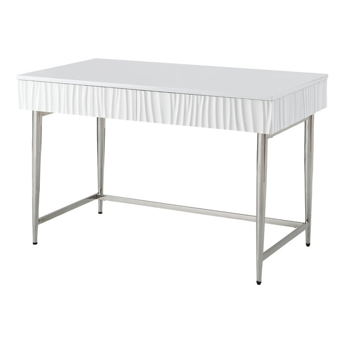 Coast2Coast Home Waves Two Drawer Writing Desk Glossy White - 71103