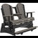 LuxCraft 5' Adirondack Balcony Glider - 5APBAGCHB