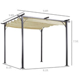 Outsunny 10'x10' Outdoor Patio Classic Pergola - 84C-093