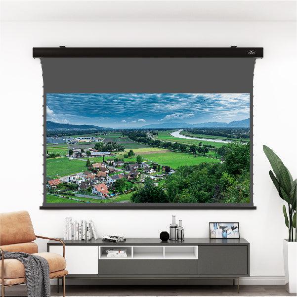 VIVIDSTORM ALR Slimline Motorized Tension Obsidian Long Throw Projector Screen