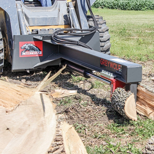 K & M Manufacturing GreyWolf™ Skid Steer 24 Ton Log Splitter Attachment