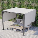 Outsunny 10' x 10' Outdoor Pergola Patio Gazebo - 84C-282WT