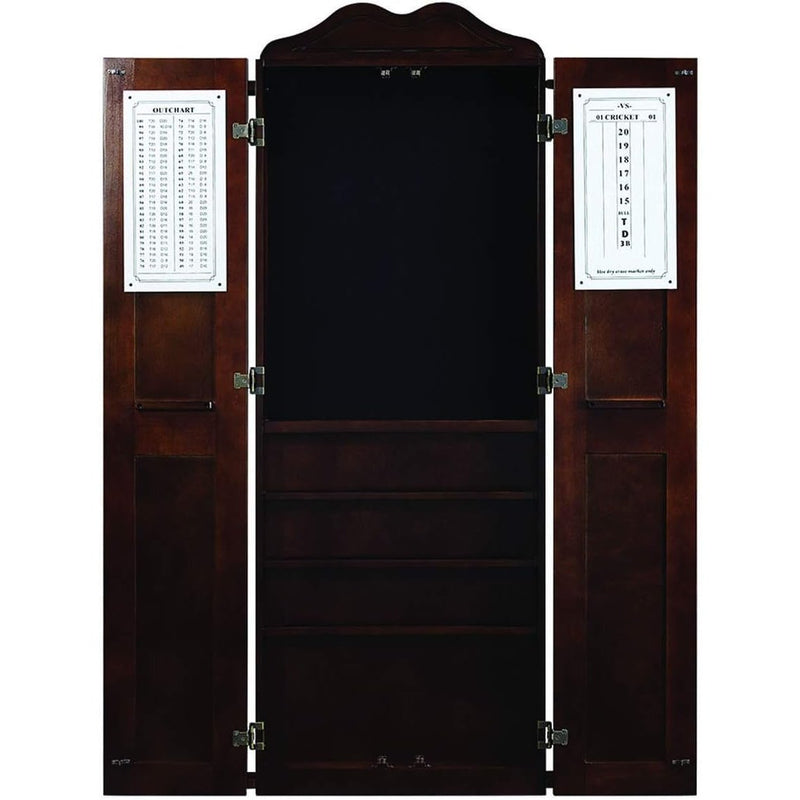 Ram Game Room Dartboard Cabinet Cue Holder - Cappuccino - ‎‎DCAB2 CAP - Backyard Provider