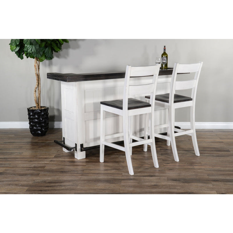 Sunny Designs Carriage House - Bar - White / Dark Brown - 1959EC