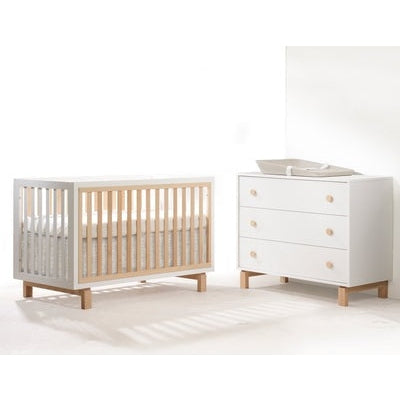 Tulip Bjorn Classic Crib & 3 Drawer Dresser XL Set