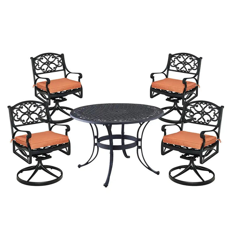 Homestyles Sanibel Black 5 Piece Outdoor Dining Set - 6654-305C