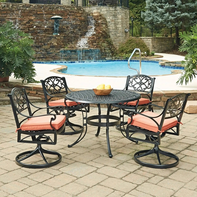 Homestyles Sanibel Black 5 Piece Outdoor Dining Set - 6654-305C