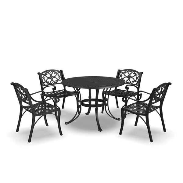 Homestyles Sanibel Black 5 Piece Outdoor Dining Set - 6654-308