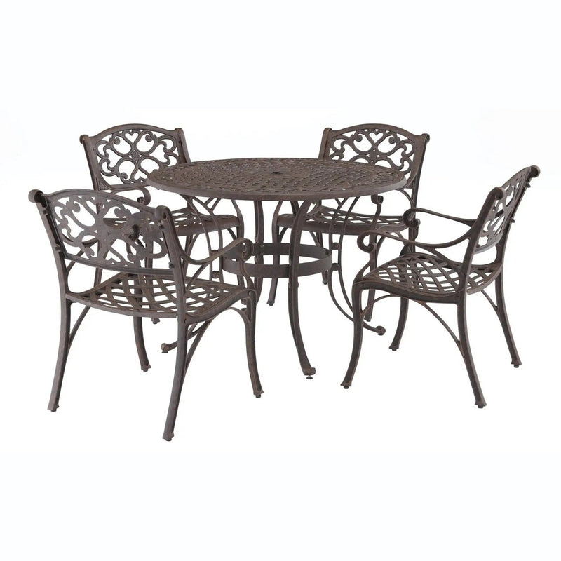 Homestyles Sanibel Bronze 5 Piece Outdoor Dining Set - 6655-308