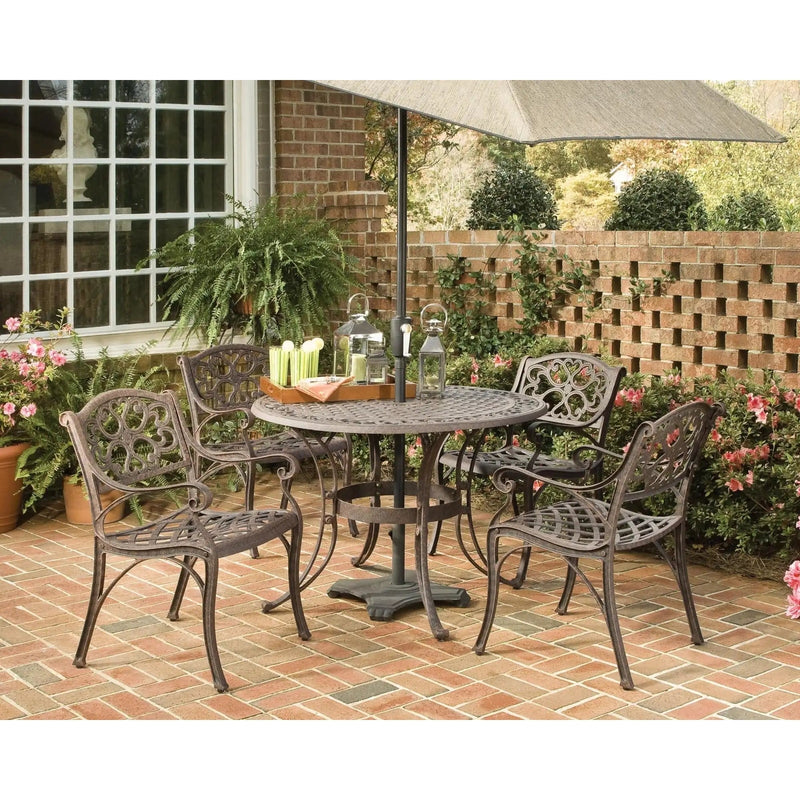 Homestyles Sanibel Bronze 5 Piece Outdoor Dining Set - 6655-308