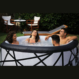 MSPA SOHO, PREMIUM SERIES, Inflatable Hot Tub & Spa, 132 Air Bubble System, One Piece Quick Setup, Square - 6 Persons