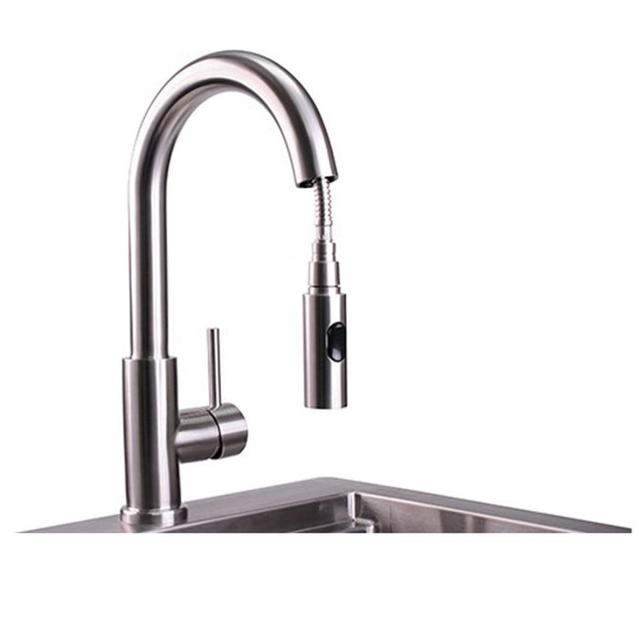 Lynx Professional Outdoor Single-Handle Pull-Down Gooseneck Faucet - LPFK