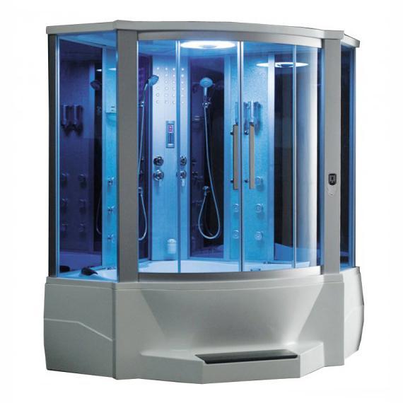 Mesa Steam Shower Tub Combo Blue Glass - 701A