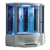 Mesa Steam Shower Tub Combo Blue Glass - 701A