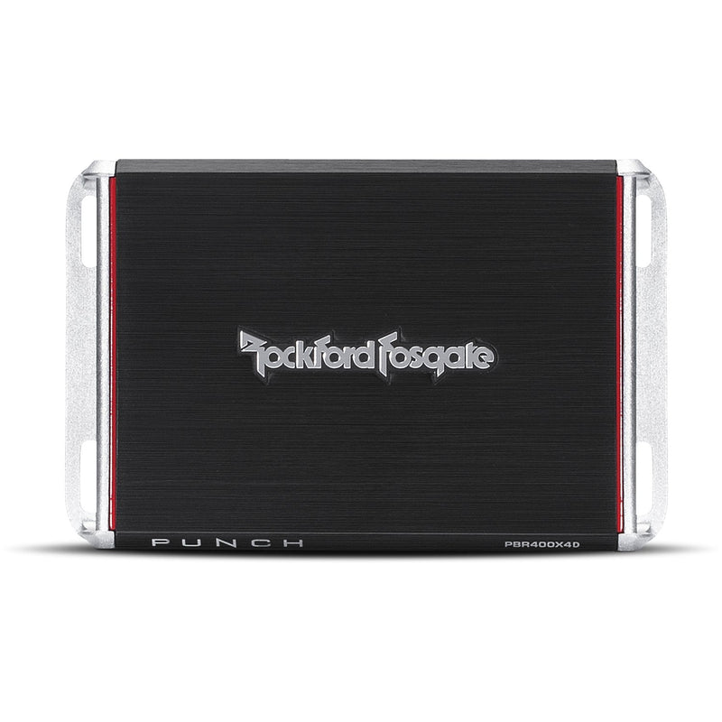 Rockford Fosgate PBR400X4D Punch 400W Compact Full Range 4 Channel Amp 2 Pack - 194245