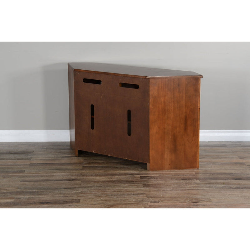 Santa Fe - Corner TV Console - Dark Brown - 3399DC2