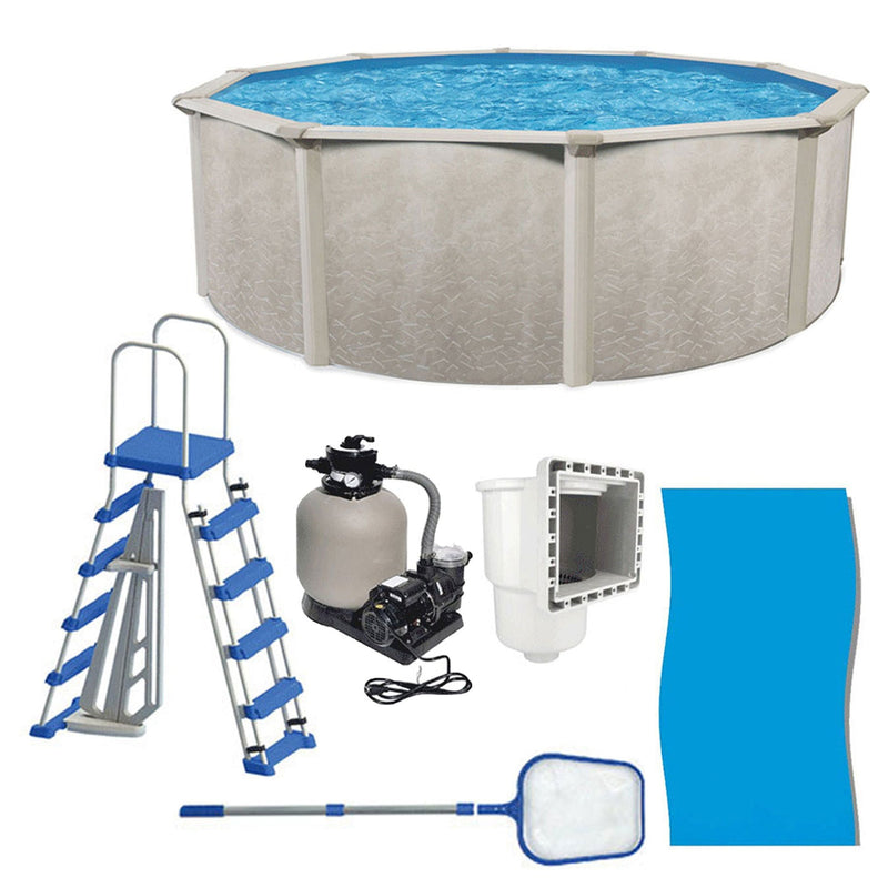 Aquarian Phoenix 21' x 52" Steel Frame Above Ground Swimming Pool Kit with Pump - 75181