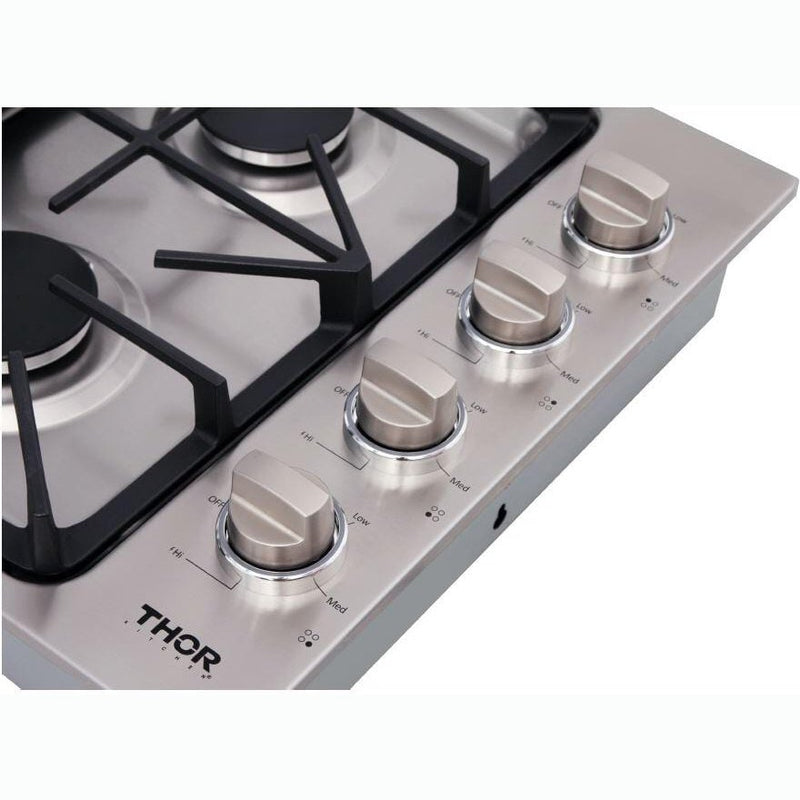 Thor Kitchen 30 in. Drop-in Natural Gas Cooktop in Stainless Steel, TGC3001