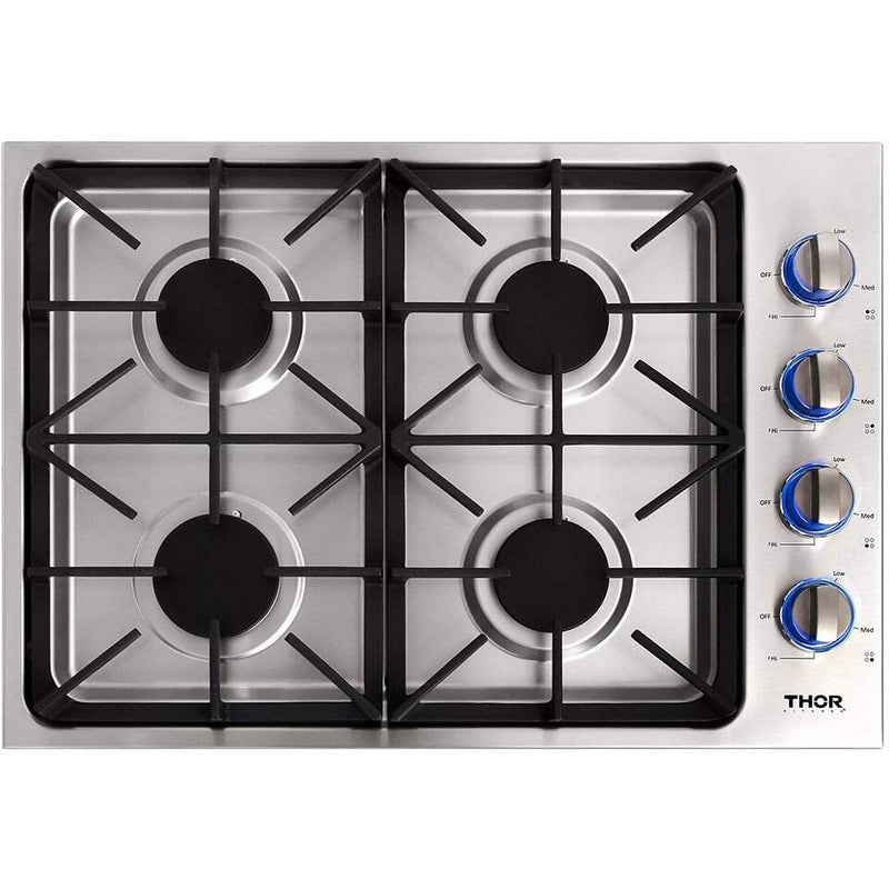 Thor Kitchen 30 in. Drop-in Natural Gas Cooktop in Stainless Steel, TGC3001