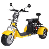 SoverSky T7.2 60V 2000W Fat Tire Electric Trike Scooter - SOV-T72-20AH-BLACK