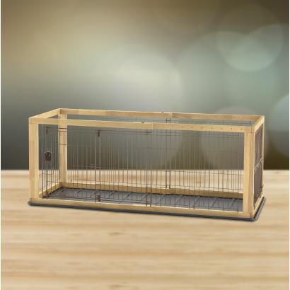 Richell Expandable Pet Crate Natural For Small And Medium Size Dogs - 80007