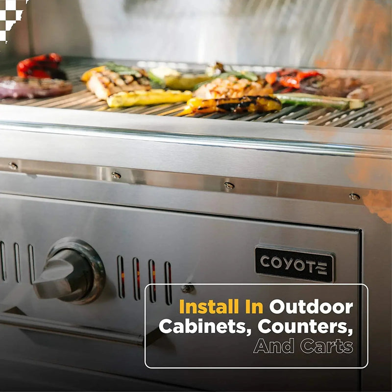 Coyote 36" Charcoal Grill Built-in - C1CH36