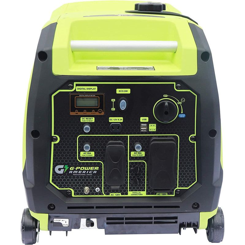 Green-Power America 4,500/3,600 W Gas Portable Inverter Generator - GN4500iPW