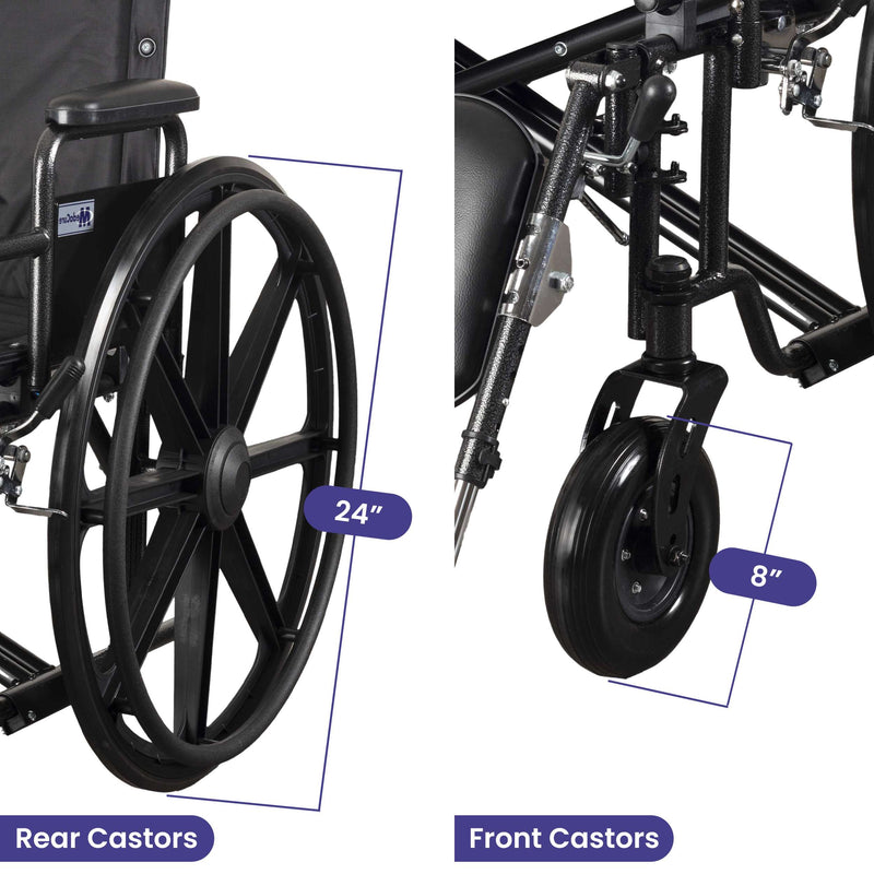 Medacure Ultra Wide Bariatric Wheelchair - 700 lb. Weight Capacity