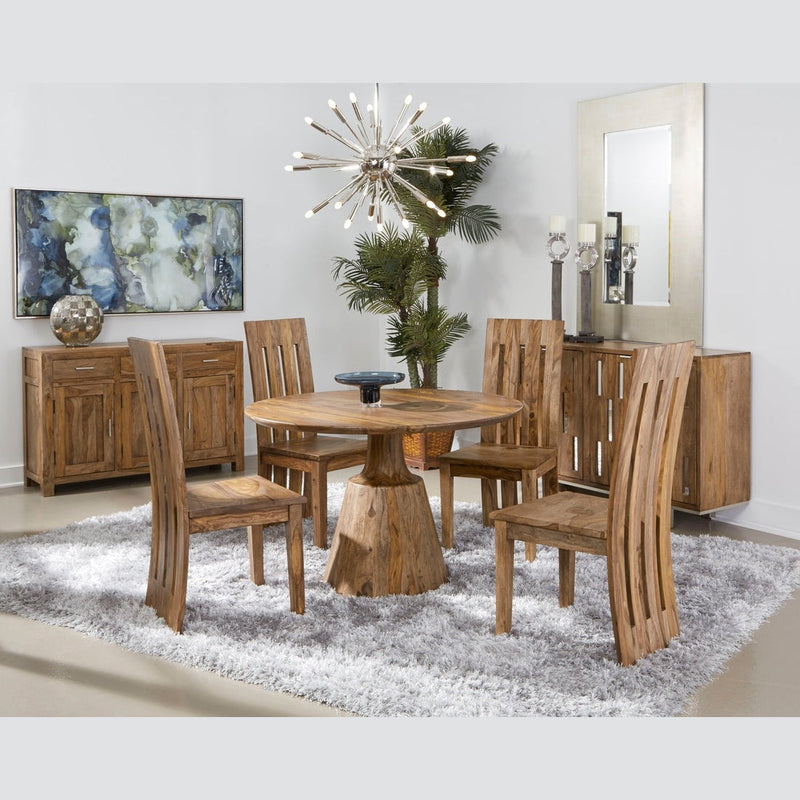 Coast2Coast Home Brownstone Round Dining Table 2 Cartons Nut Brown - 44625