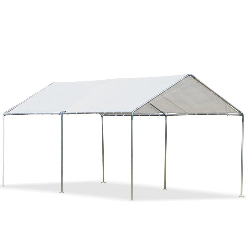 Outsunny Large 2-Bay Vehicle Awning Shelter w/ Simple Design - 84C-159