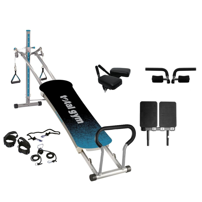 Total Gym Fitness Fusion Full Body Workout Home Fitness Exercise Machine, Teal - 88688