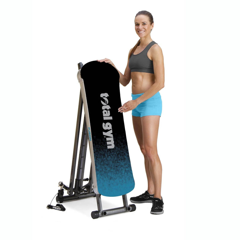 Total Gym Fitness Fusion Full Body Workout Home Fitness Exercise Machine, Teal - 88688