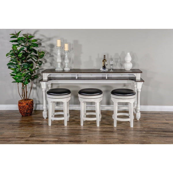 Carriage House - Console Table - White / Dark Brown - 2048EC-CT