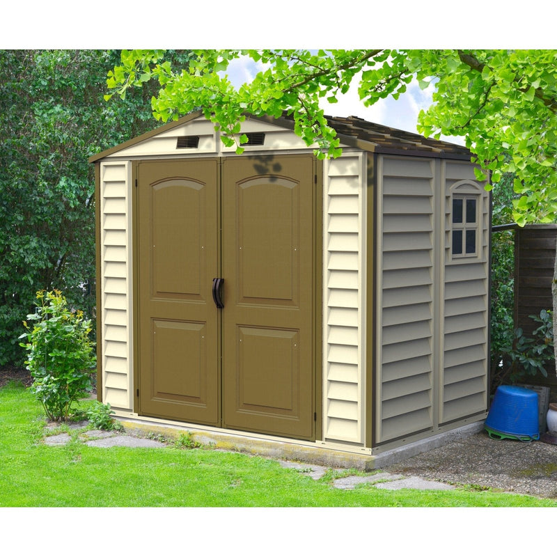 Duramax 8' x 6' StoreAll Vinyl Shed with Foundation 30115 - Backyard Provider