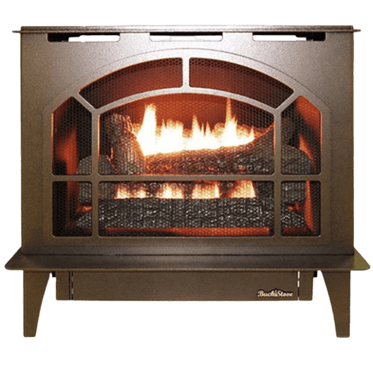 Buck Stove Townsend II 32,000 BTU's Vent Free Steel Series Gas Stove New - NVS-TOWNSEND-BLK-LP