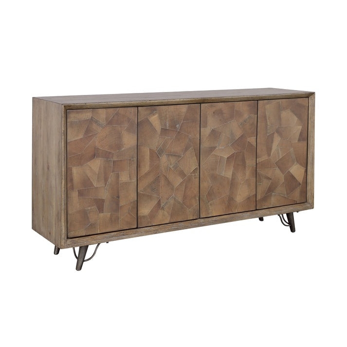 Coast2Coast Home Mayweather Four Door Credenza Brown Multitones - 90322