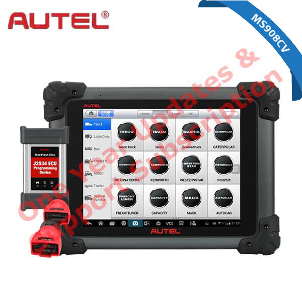 Autel - TCP - MaxiSYS MS908CV - Advanced Smart Diagnostic Tool - Updates & Support Sub - 1 YEAR - machine sold separately - AUTEL-MS908CV1YRUPDATE