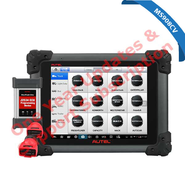 Autel - TCP - MaxiSYS MS908CV - Advanced Smart Diagnostic Tool - Updates & Support Sub - 1 YEAR - machine sold separately - AUTEL-MS908CV1YRUPDATE