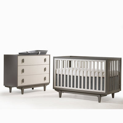 Tulip Tate Classic Convertible Crib & 3 Drawer Dresser Set